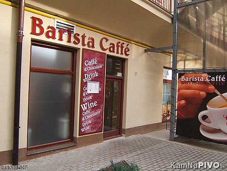 Barista caffé Košice, vstup