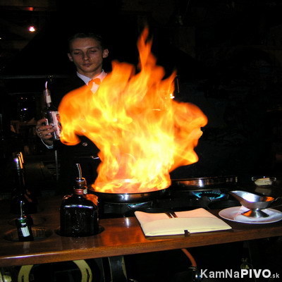 Flambované špeciality Flambované špeciality